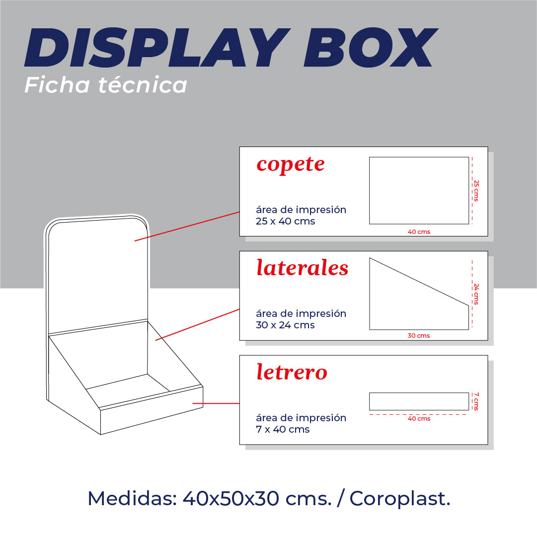 Display Box para mostrador