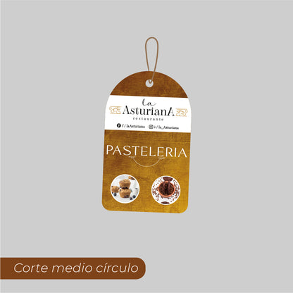 Etiqueta "medio círculo"