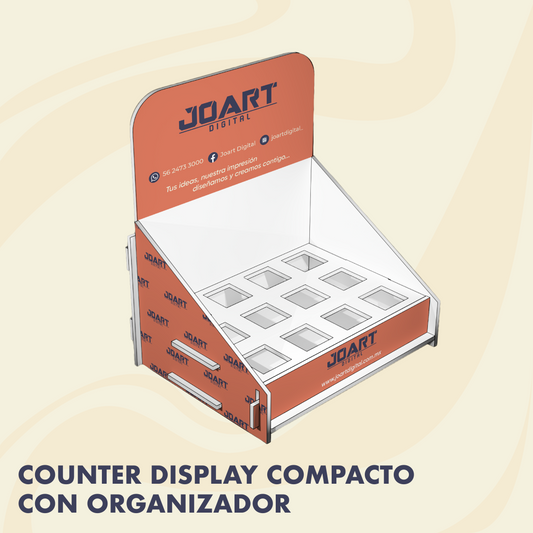 Counter Display Compacto con Organizador