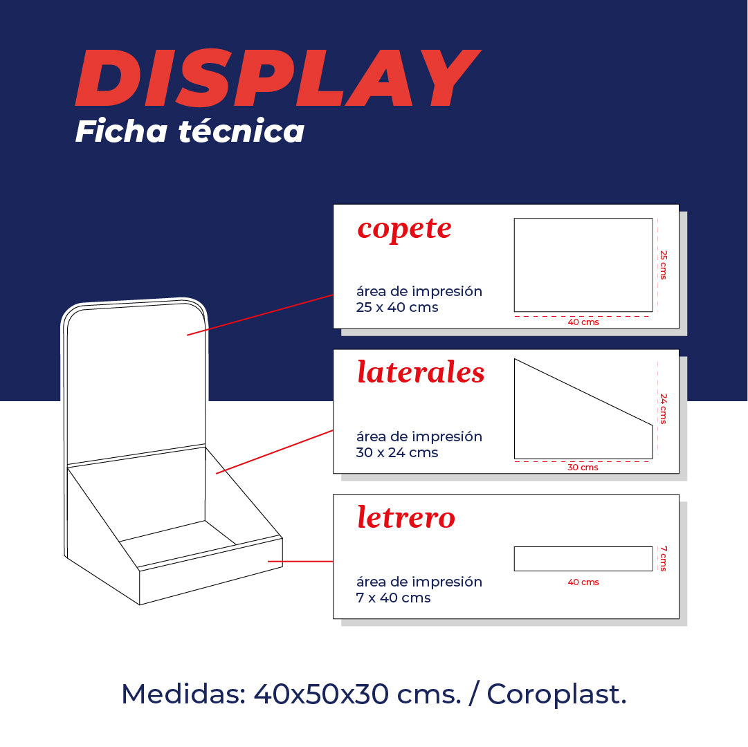 Mueble de 1 nivel.