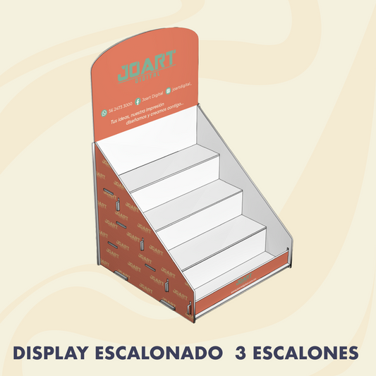 Display Escalonado - 3 Escalones