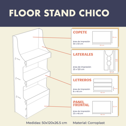 Floor Stand Chico - 3 Niveles
