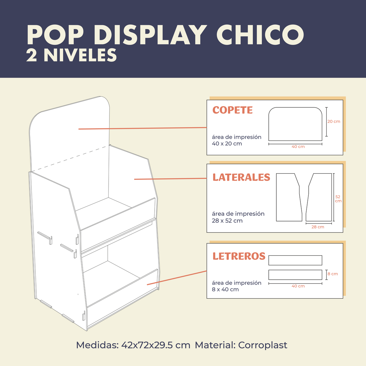 POP Display Chico - 2 Niveles