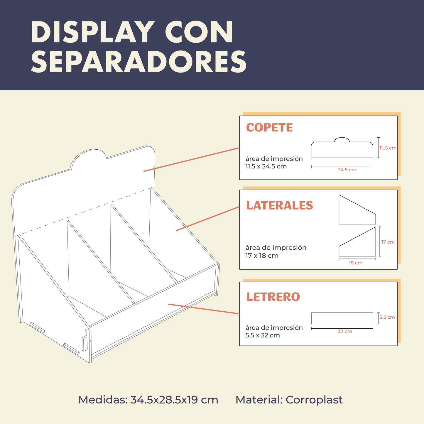 Display con Separadores