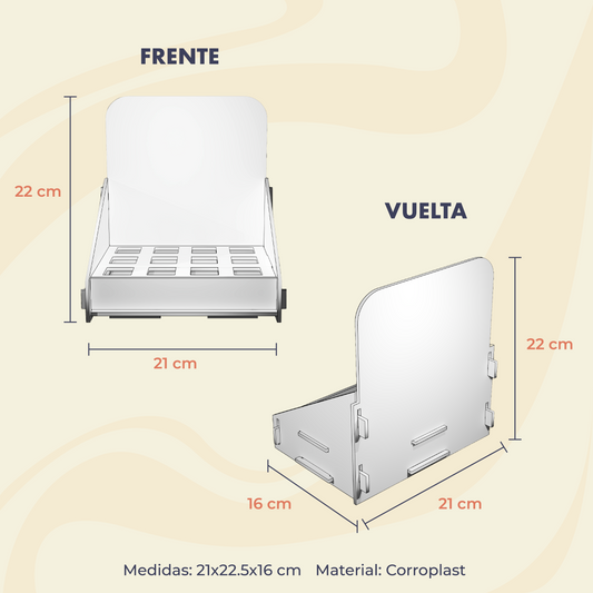 Counter Display Compacto con Organizador