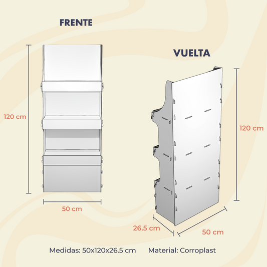 Floor Stand Chico - 3 Niveles