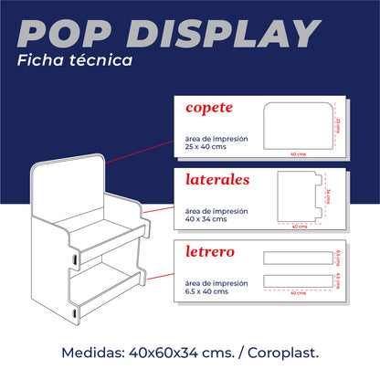 Pop Display para mostrador